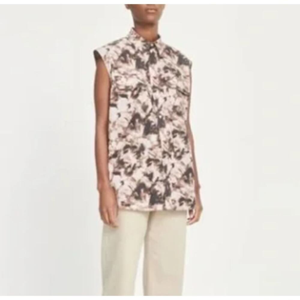 NWT Samsoe Samsoe Tea Shirt Top in Camo Clay